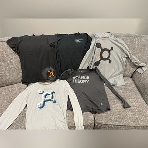 Bundle of FIVE Orangetheory Tops - Size L